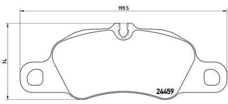 Комплект тормозных колодок, дисковый механизм BREMBO P 65 019