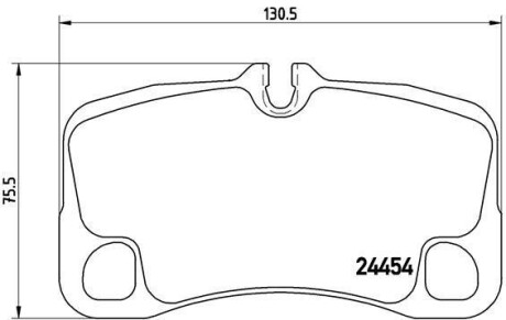 Комплект тормозных колодок, дисковый механизм BREMBO P 65 022