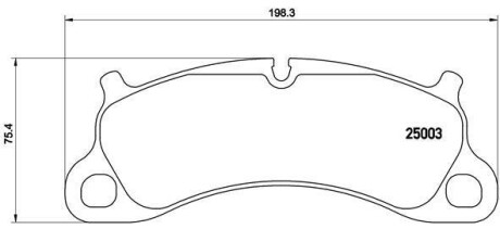 Колодки гальмівні PORSCHE 911 11- BREMBO P65025