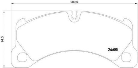 Гальмівні колодки BREMBO P 65 026