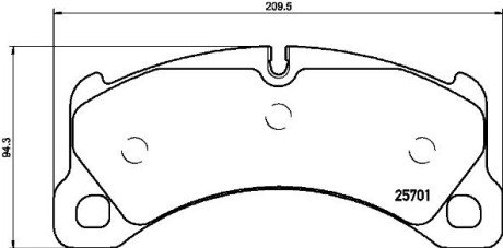 Гальмівні колодки BREMBO P 65 033