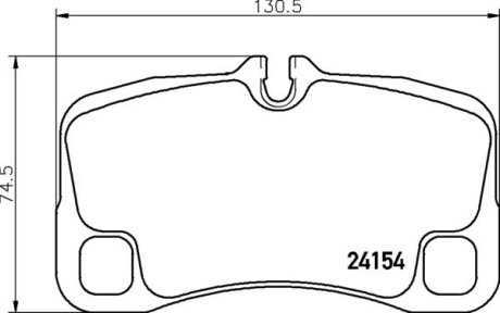 Klocki ham. tył PORSCHE 911 (997) 07/04-12/13 BREMBO P65035