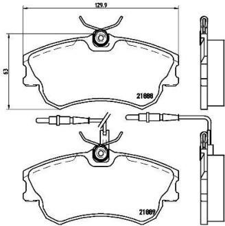 Комплект тормозных колодок, дисковый механизм BREMBO P68023