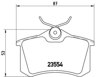 Комплект тормозных колодок из 4 шт. дисков BREMBO P68024