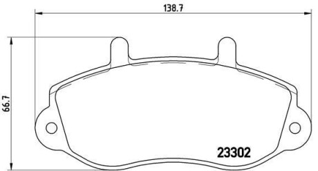 Комплект гальмівних колодок з 4 шт. дисків BREMBO P68025