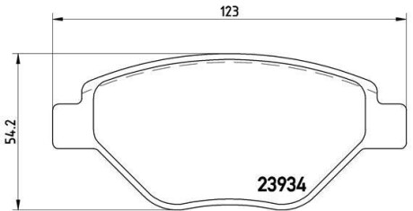 Колодки тормозные передние дисковые BREMBO P68031