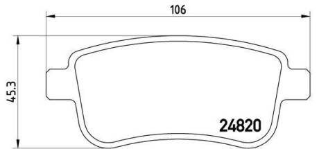 Гальмівні колодки BREMBO P68041