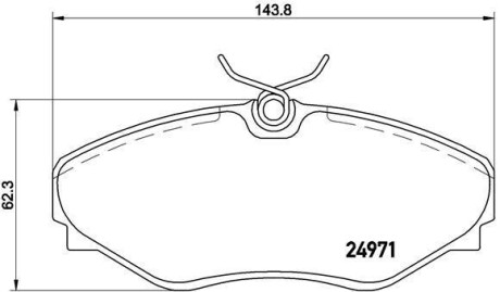 Комплект тормозных колодок, дисковый механизм BREMBO P68055