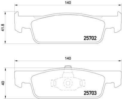 Гальмівні колодки дискові BREMBO P68059X