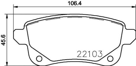 Гальмівні колодки дискові BREMBO P68064