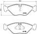 Гальмівні колодки, дискове гальмо (набір) BREMBO P71005 (фото 1)