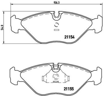 Гальмівні колодки, дискове гальмо (набір) BREMBO P71005