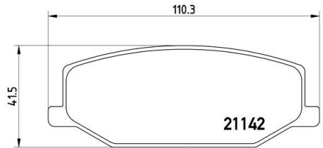 Комплект тормозных колодок, дисковый механизм BREMBO P79001