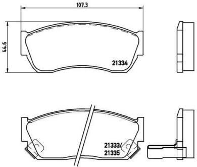 Колодки тормозные передние дисковые BREMBO P79005