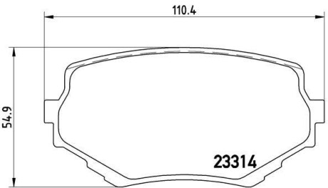 Гальмівні колодки, дискове гальмо (набір) BREMBO P79009