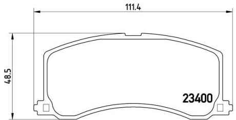 Гальмівні колодки, дискове гальмо (набір) BREMBO P79010