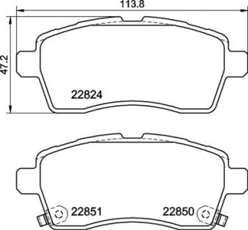 Гальмівні колодки дискові BREMBO P79037