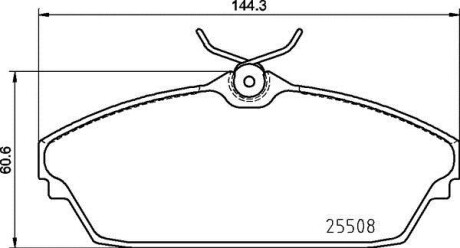 Гальмівні колодки дискові BREMBO P 82 003