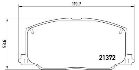 Гальмівні колодки, дискове гальмо (набір) BREMBO P83016