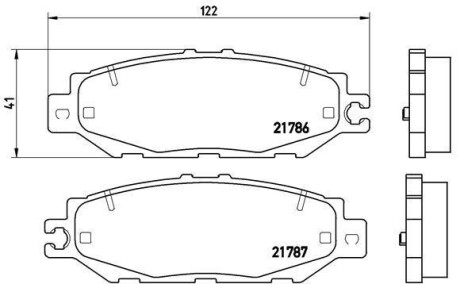 Комплект тормозных колодок, дисковый механизм BREMBO P83036