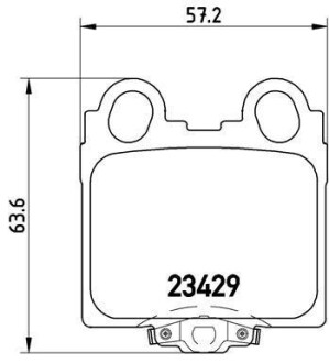 Комплект тормозных колодок, дисковый механизм BREMBO P83045