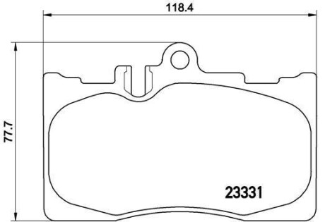 Комплект тормозных колодок, дисковый механизм BREMBO P83058