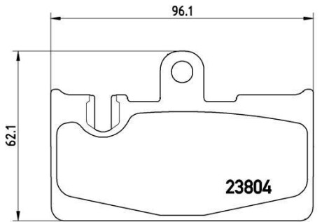 Комплект тормозных колодок, дисковый механизм BREMBO P83059