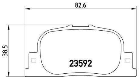 Комплект тормозных колодок, дисковый механизм BREMBO P83063