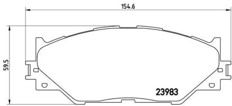 Тормозные колодки BREMBO P83074