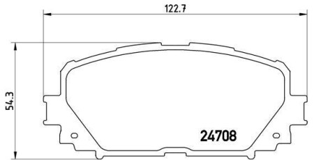 Гальмівні колодки BREMBO P83101