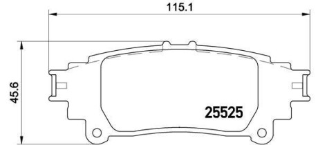 Комплект гальмівних колодок BREMBO P 83 132