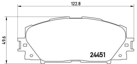 Колодки гальмівні PRIUS BREMBO P 83 141