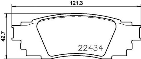 Комплект тормозных колодок из 4 шт. дисков BREMBO P83160 (фото 1)