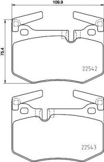 KLOCKI HAMULCOWE TYL BREMBO P83164 (фото 1)