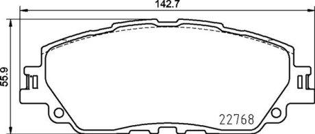 Комплект гальмівних колодок передній BREMBO P83172