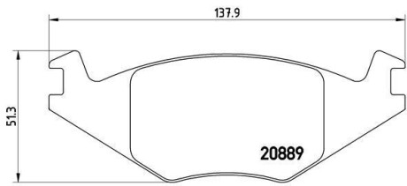 Комплект тормозных колодок, дисковый механизм BREMBO P85019