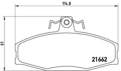 Комплект тормозных колодок, дисковый механизм BREMBO P85022