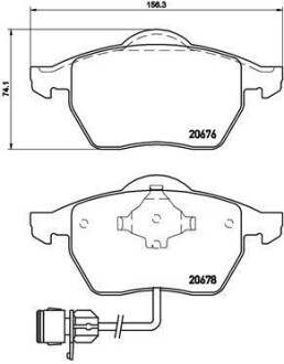 Комплект тормозных колодок, дисковый механизм BREMBO P85026