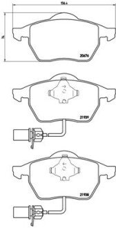 Комплект тормозных колодок из 4 шт. дисков BREMBO P85037