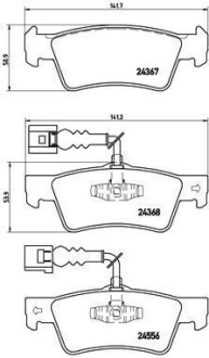 Колодки гальмівні дискові BREMBO P85068