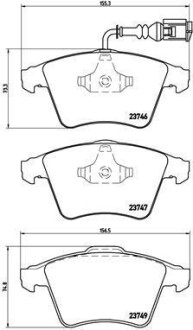 Тормозные колодки BREMBO P85082