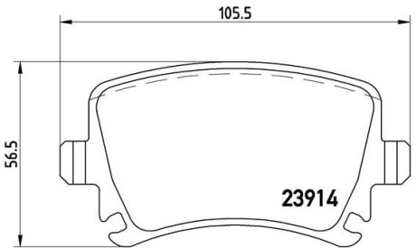 Гальмівні колодки дискові BREMBO P85095X