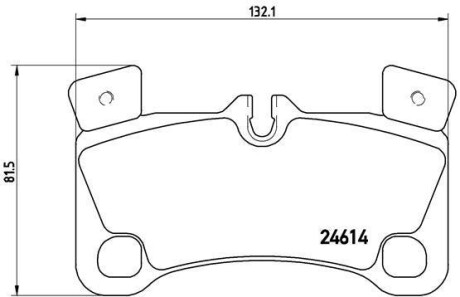 Гальмівні колодки, дискове гальмо (набір) BREMBO P85103