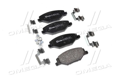 Комплект тормозных колодок из 4 шт. дисков BREMBO P 85 121 (фото 1)