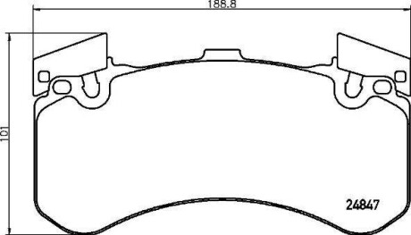 Колодки гальмівні, дискові BREMBO P 85 136