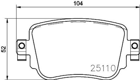 Комплект гальмівних колодок з 4 шт. дисків BREMBO P 85 140