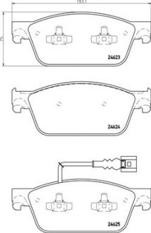 Гальмівні колодки дискові BREMBO P 85 141