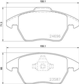 Гальмівні колодки дискові BREMBO P 85 148 (фото 1)