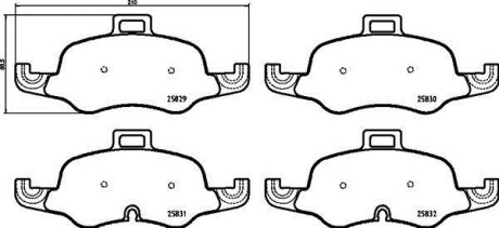 Гальмівні колодки дискові BREMBO P 85 160