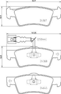 Гальмівні колодки дискові BREMBO P 85 163